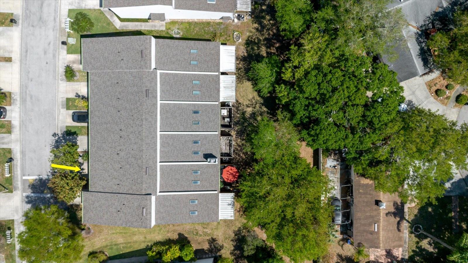 Aerial View of the Townhouse