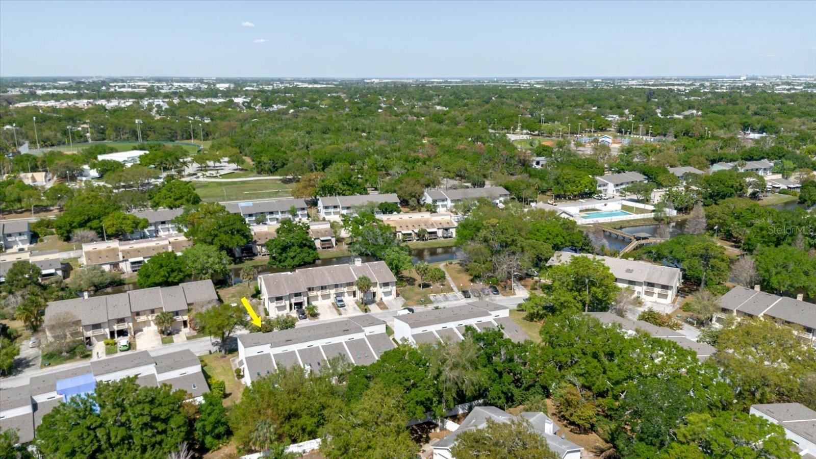 Aerial View Townhouse
