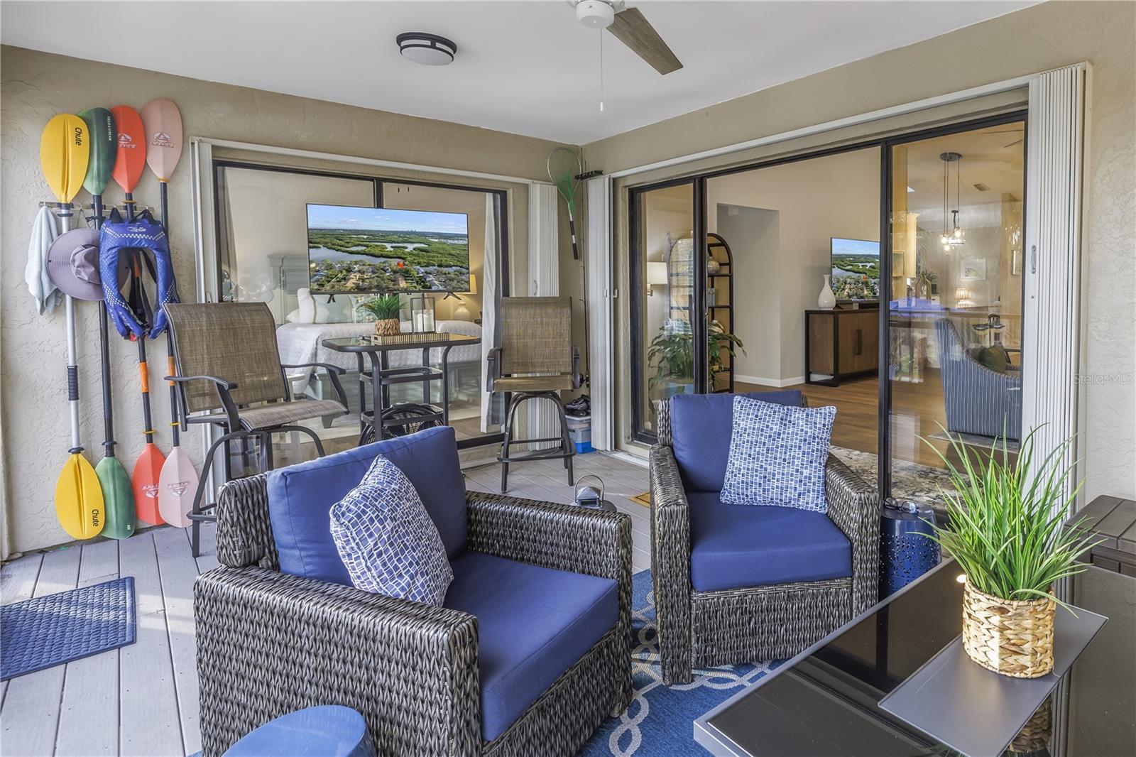 Screened Porch with Bistro Seating, and a Fantastic Entertaining space, Inside and Out