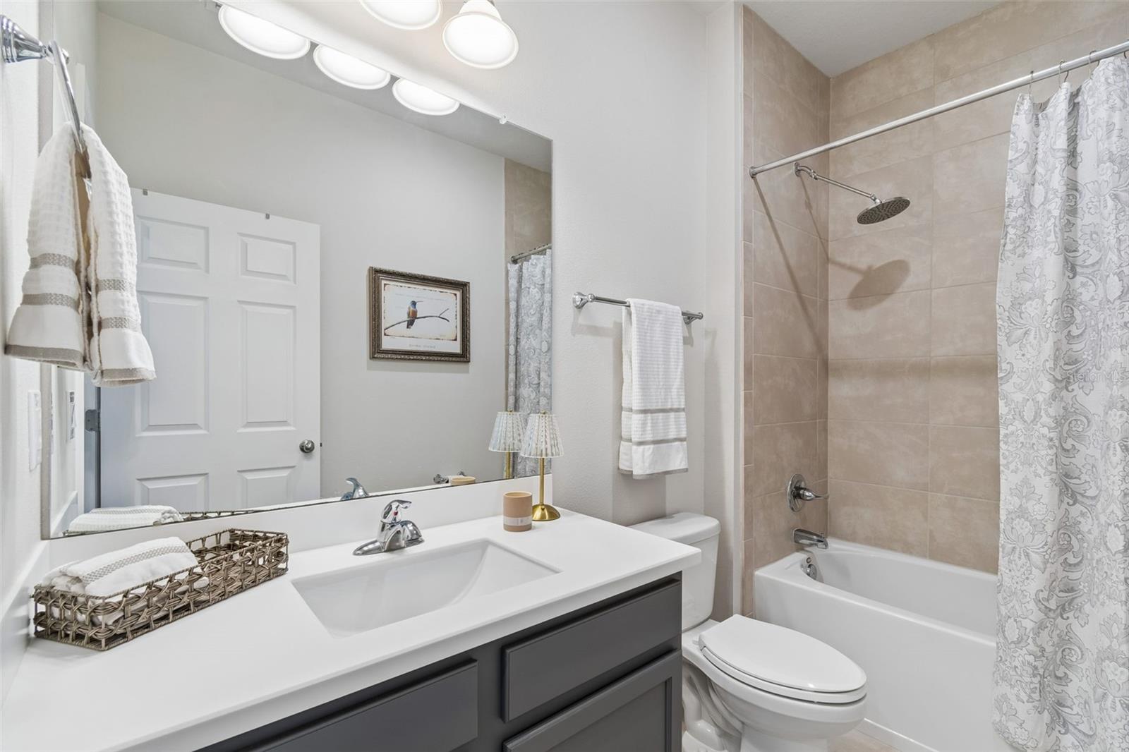 Guest bathroom near front bedroom