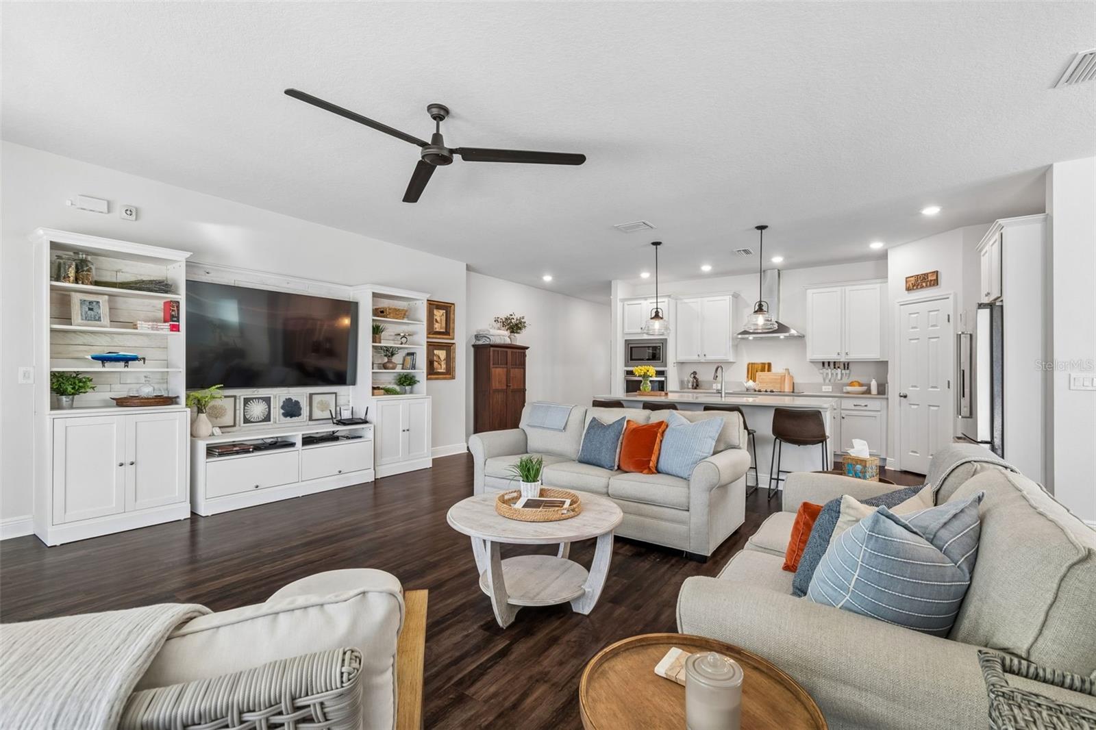 Family Room Open to Kitchen