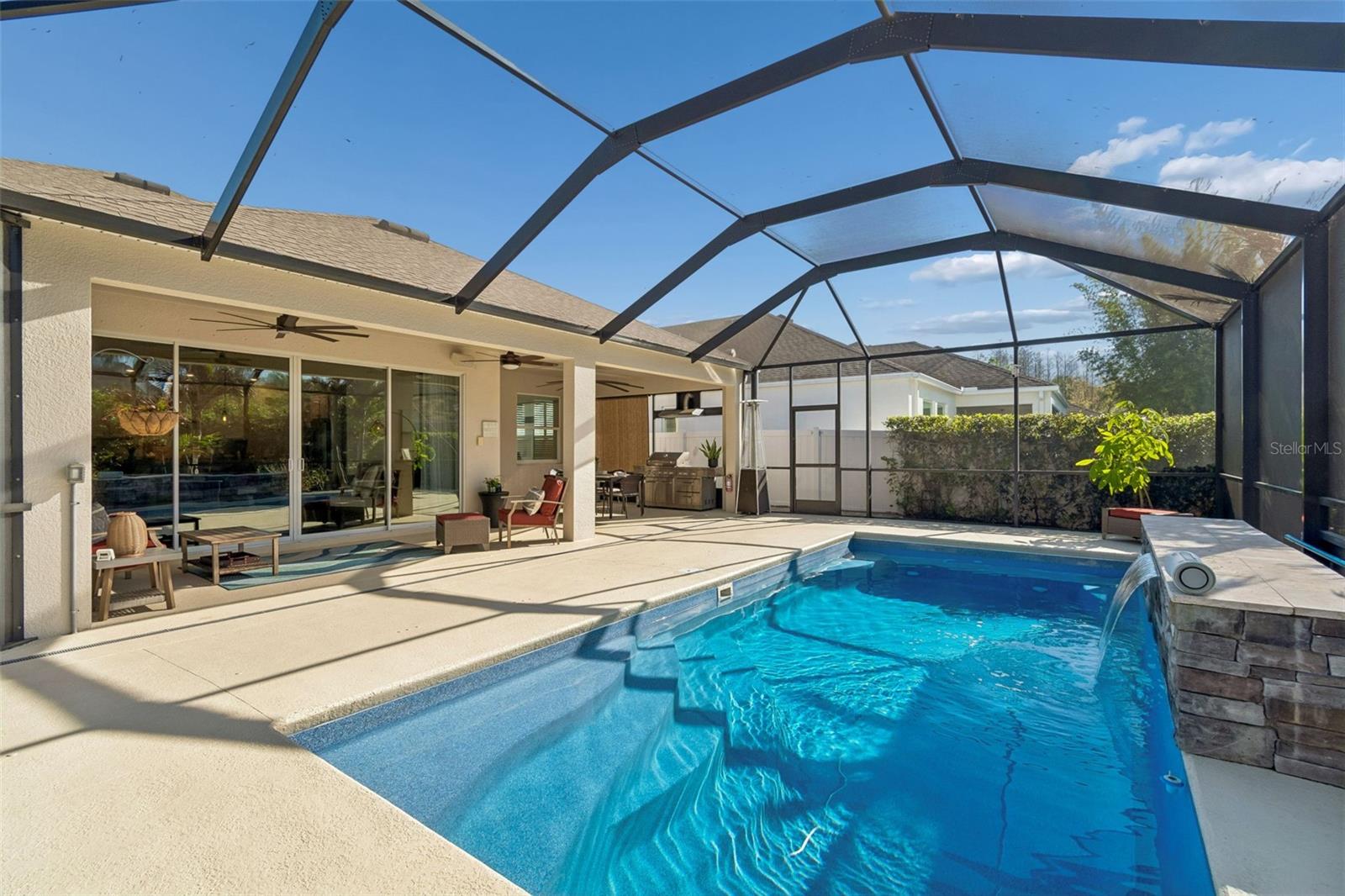 Sparkling Screened Pool and Large Covered Lanai