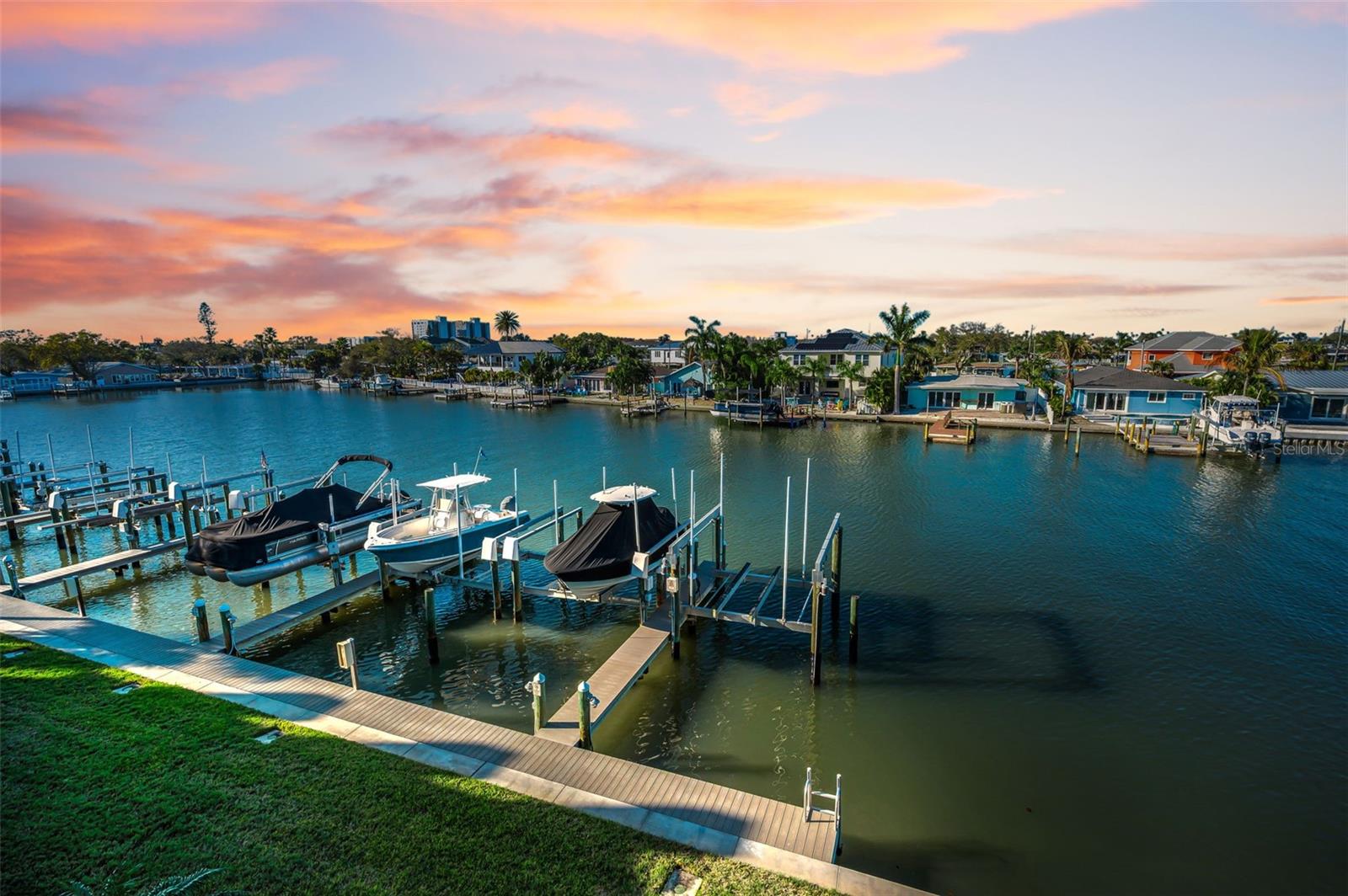 Deeded Boat Slip #16 at the end lending to open water views from your two balconies!