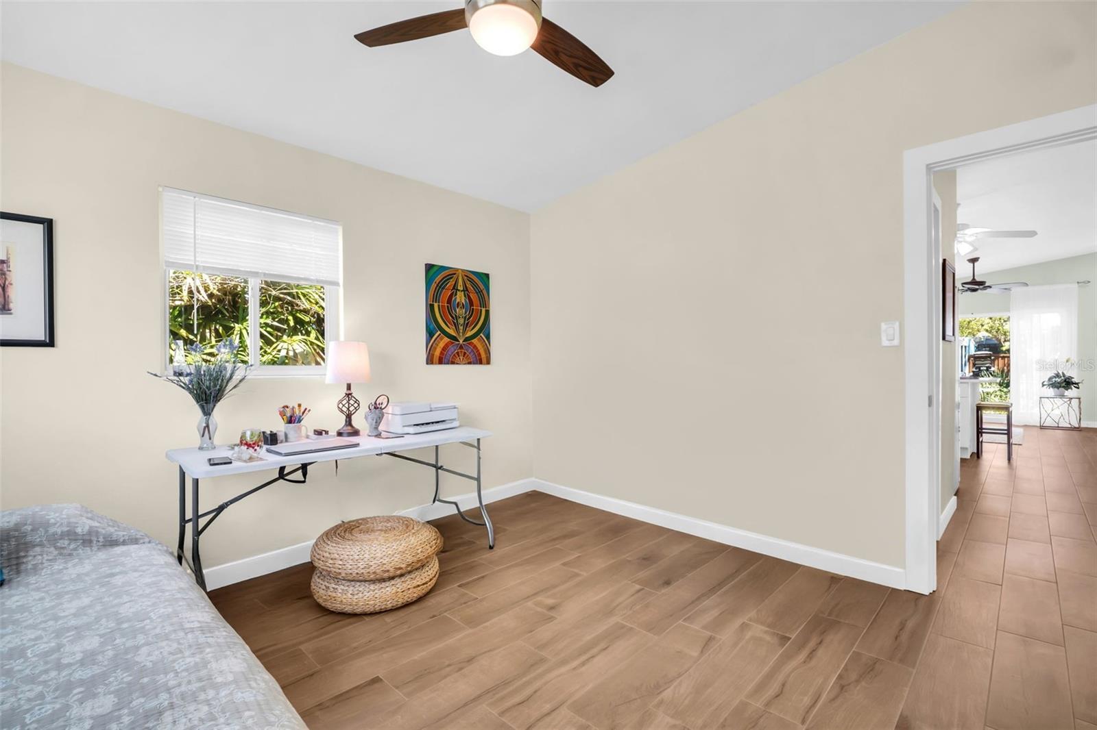 Big enough for a queen or a perfect office space~