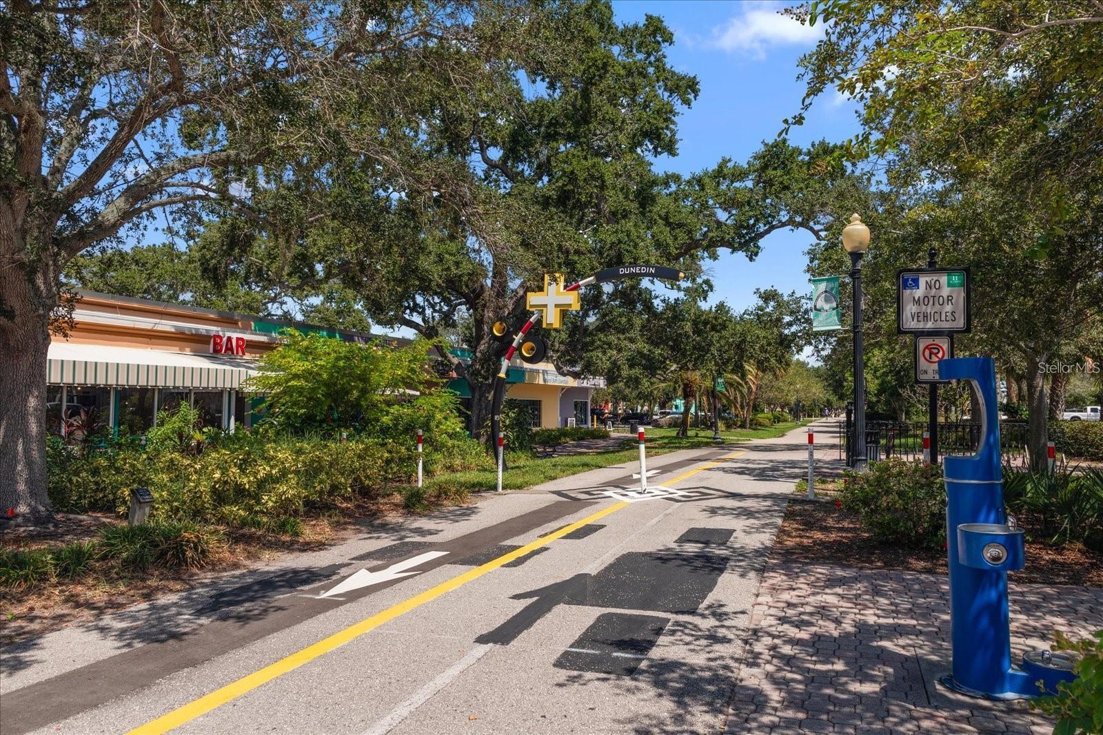 Just one block from the Pinellas Trail to easily bike ride all of Pinellas County~