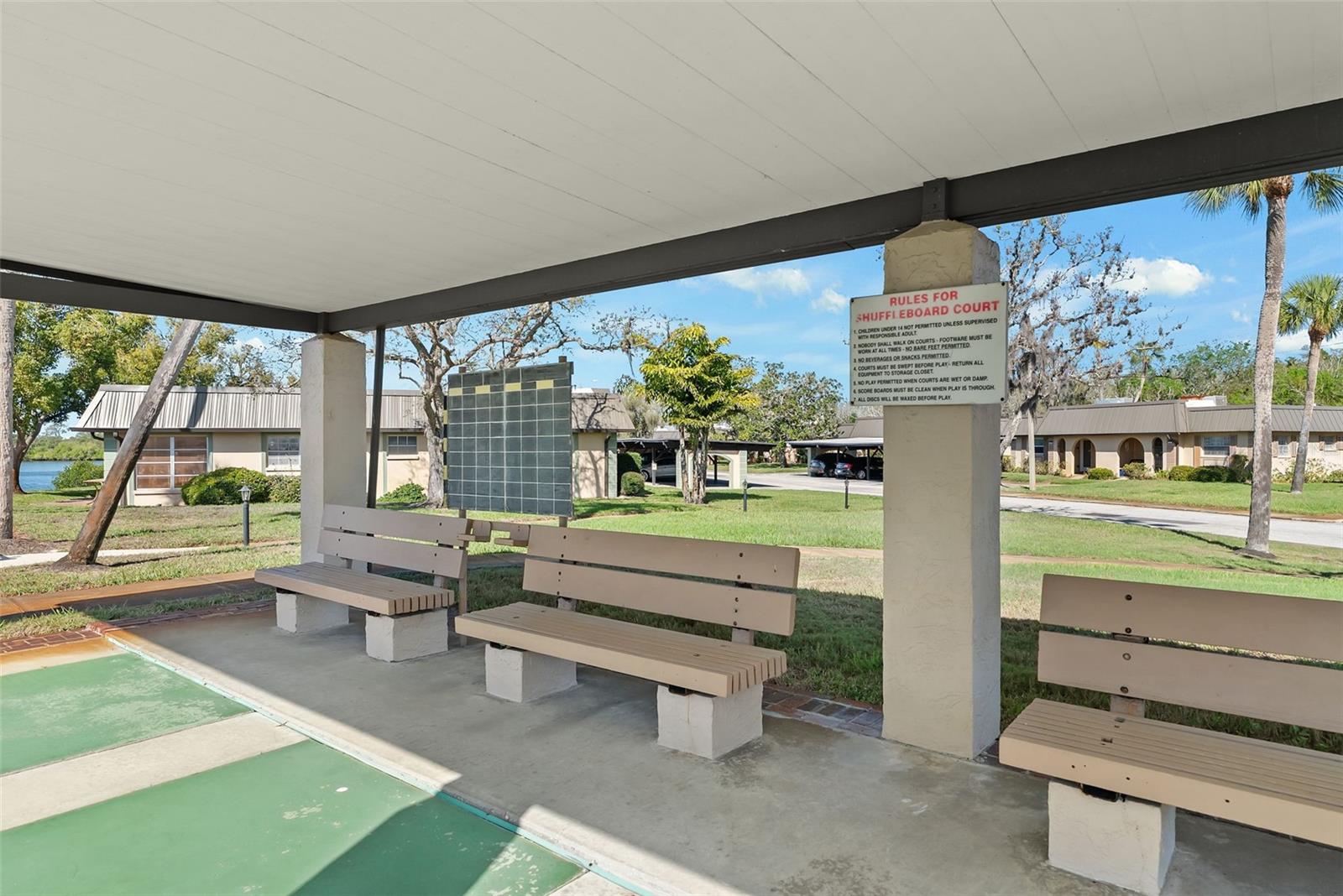 Shuffleboard Seating