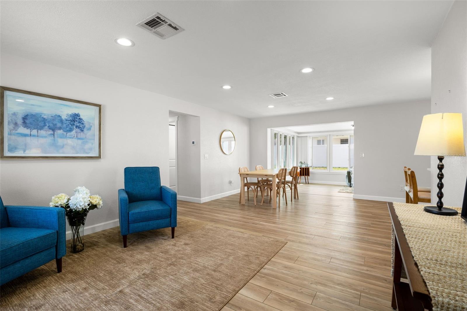 Step through front door to this spacious open layout.