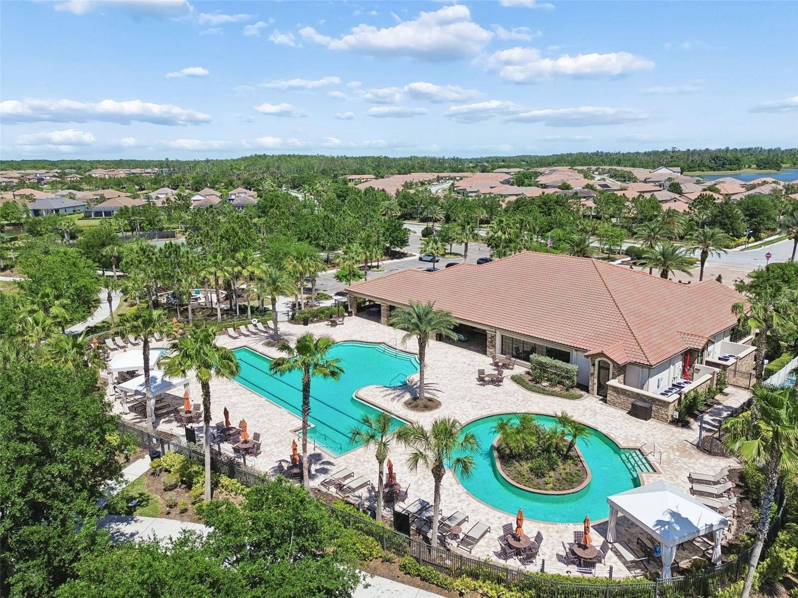 Located within gated Esplanade at Starkey Ranch with resort-style amenities.