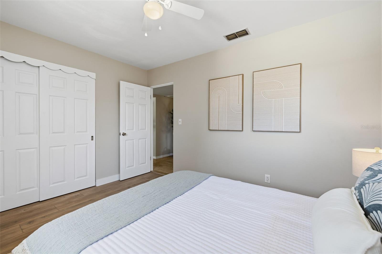 Additional bedroom offering flexible use as guest room or office.