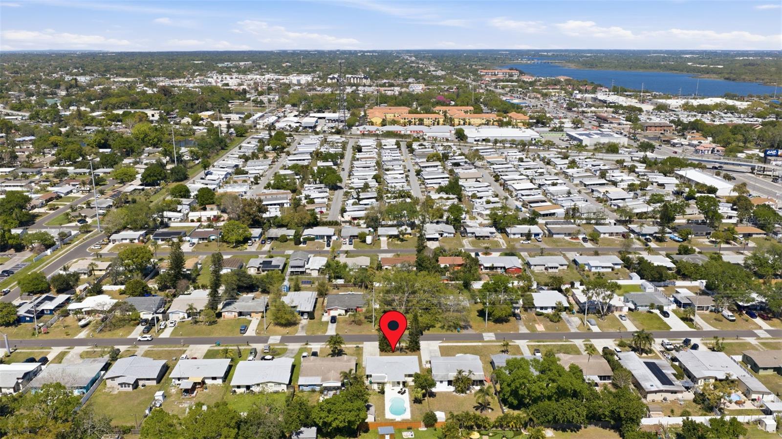 Bird’s-eye view illustrating the home’s location within a desirable coastal region.