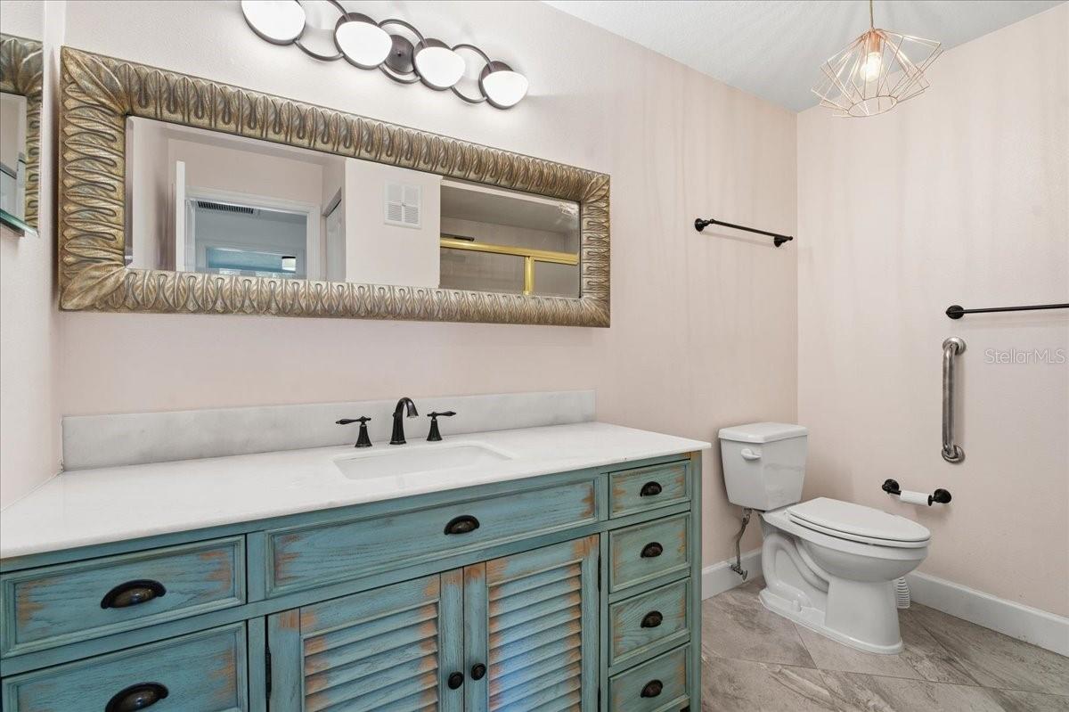 Updated master bathroom