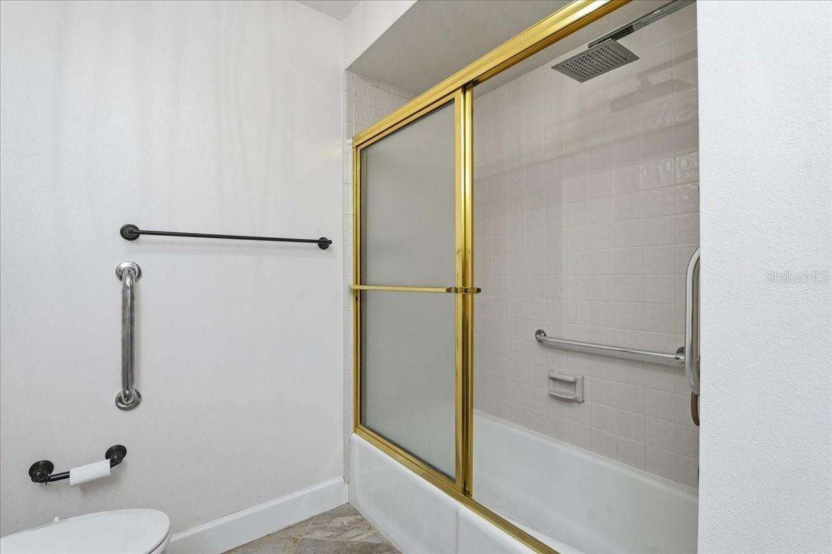 Shower with updated shower heads