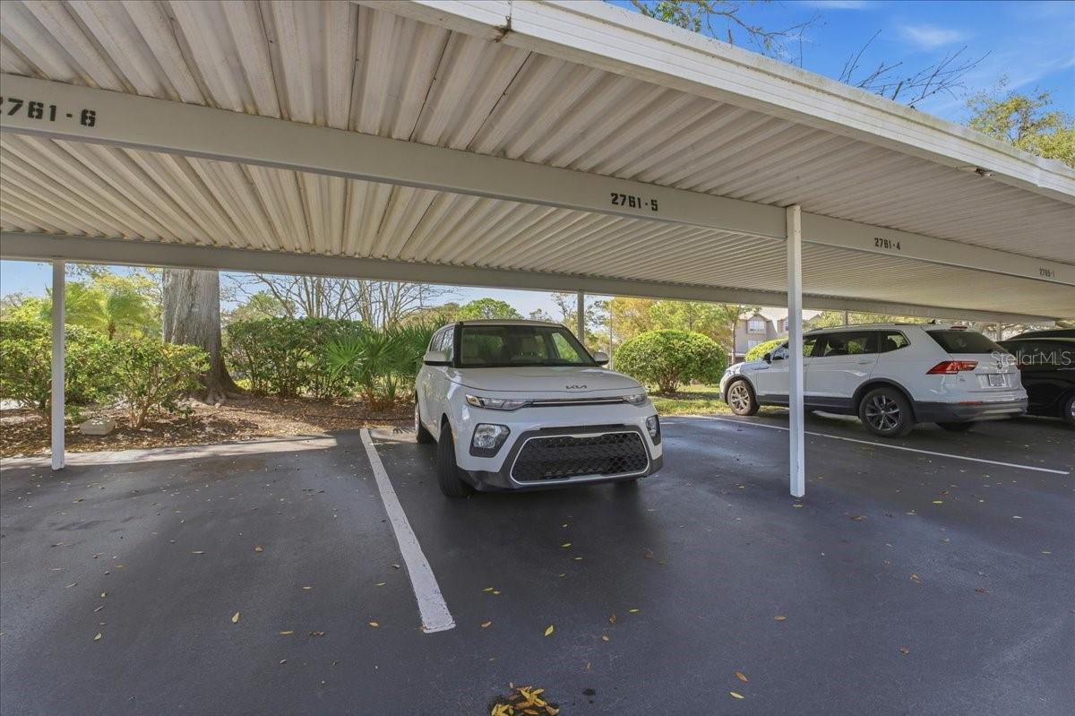 Designated carport for #105