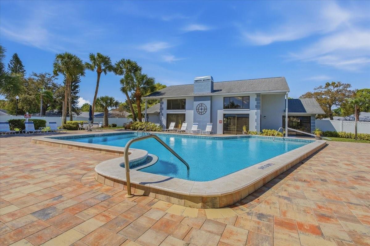 Bryn Mawr pool looking back toward clubhouse