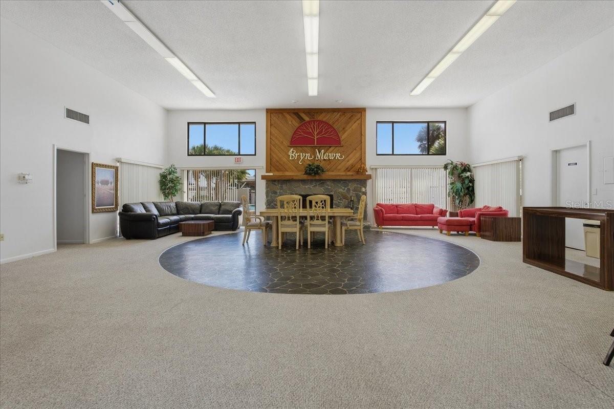 Interior of Bryn Mawr clubhouse