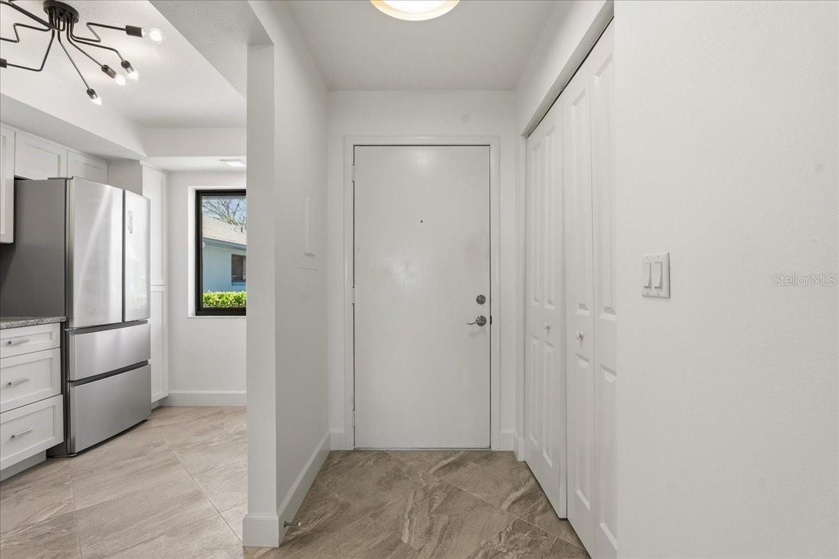 Foyer entrance from living room