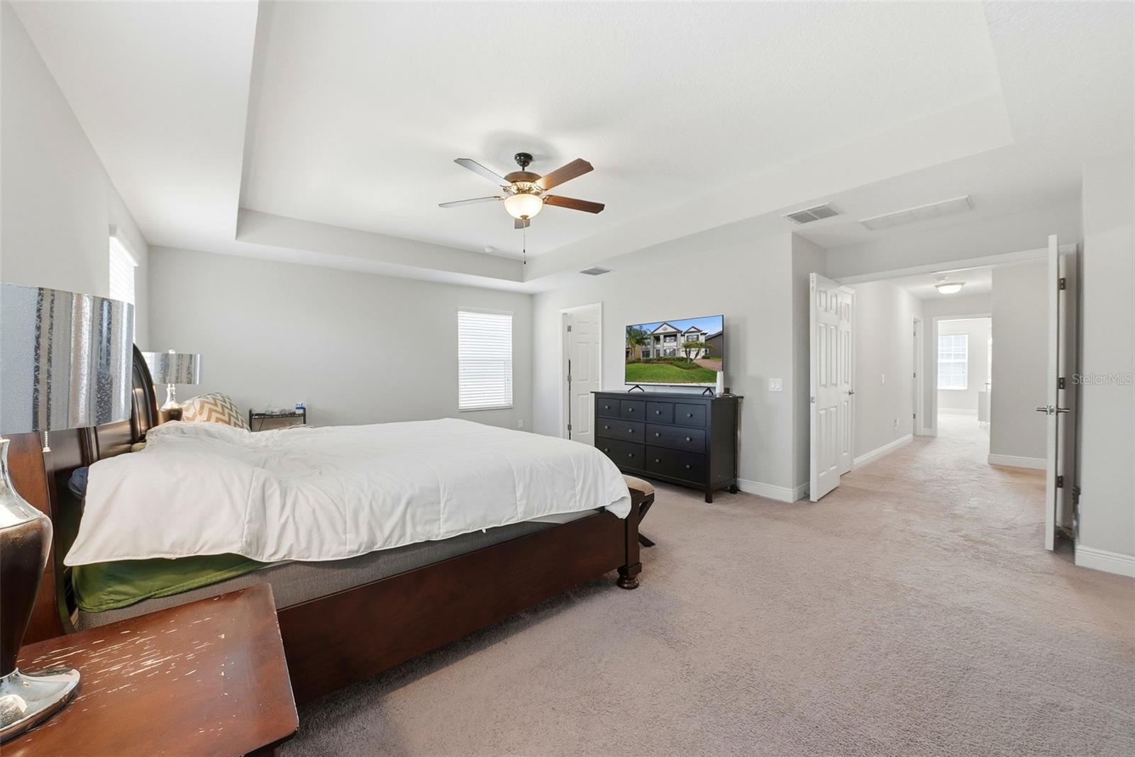 Bedroom 5, the primary suite, is generously oversized and designed as a true retreat, complete with a private en suite bathroom that offers both comfort and luxury.