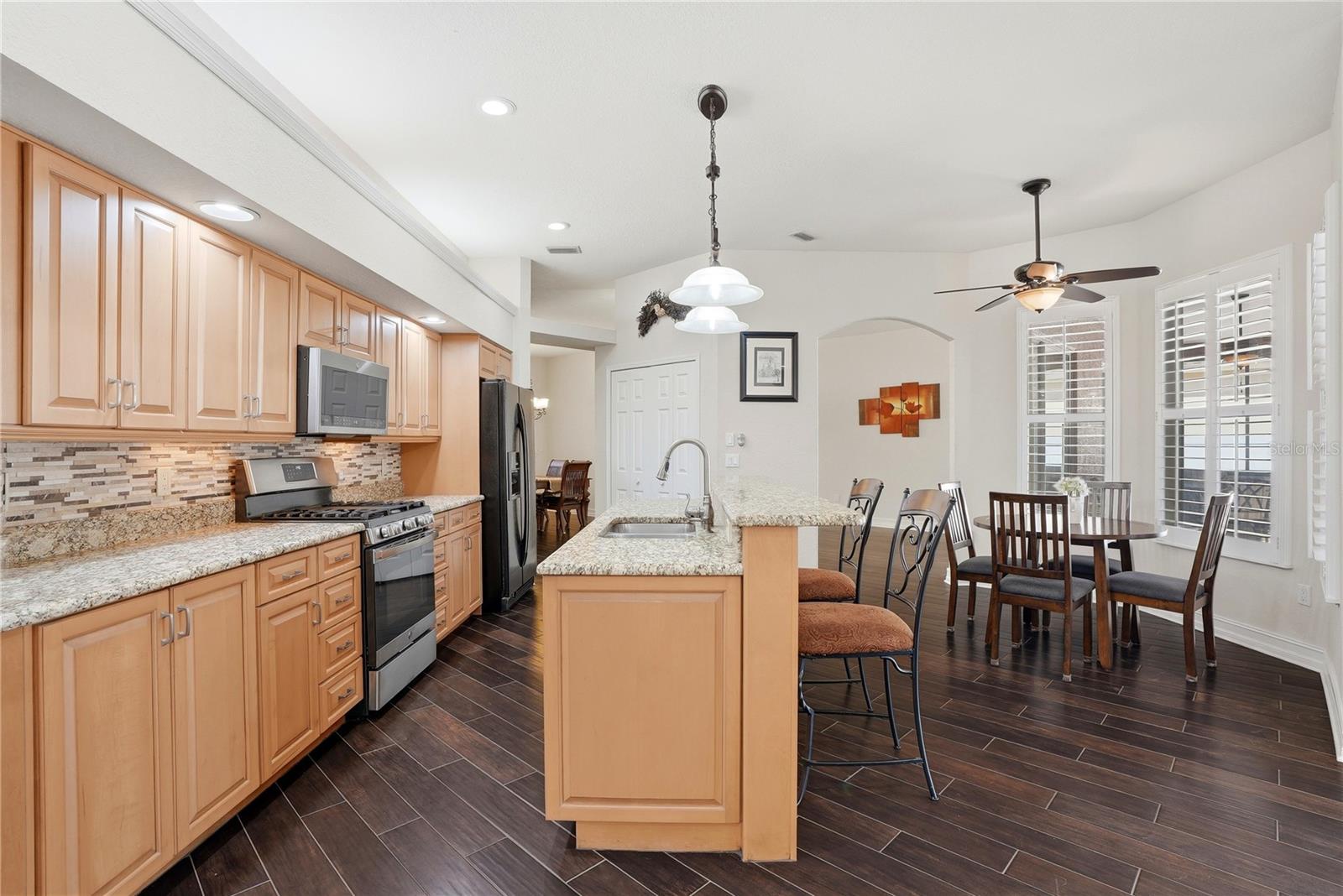 Kitchen from the family room