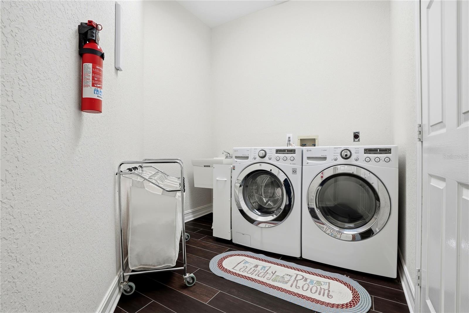 Inside laundry room