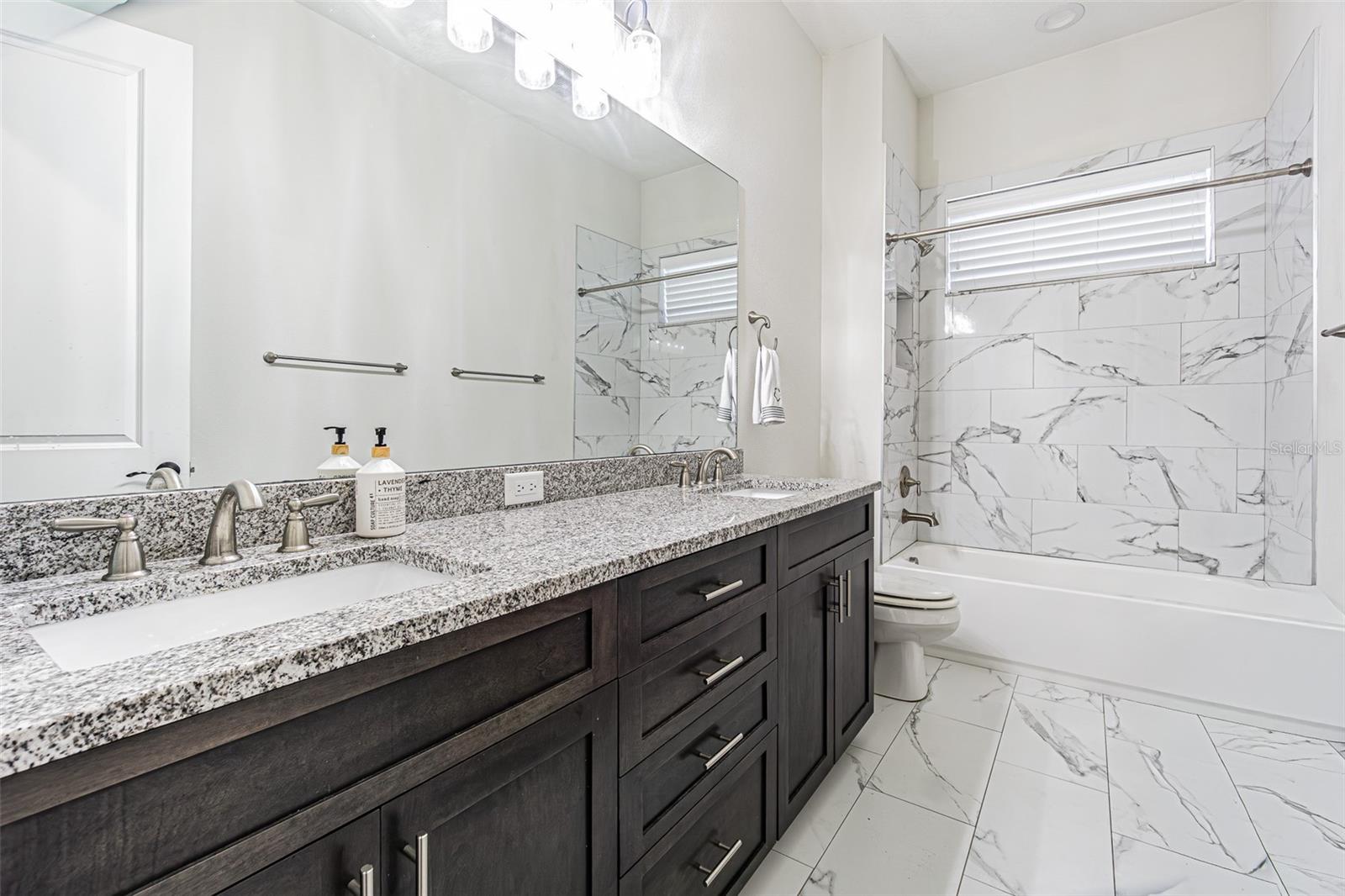 Raised separate vanities