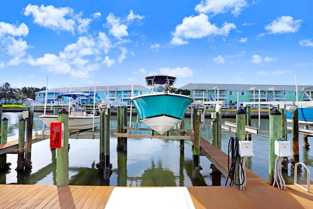 Your own deeded boat slip with lift!