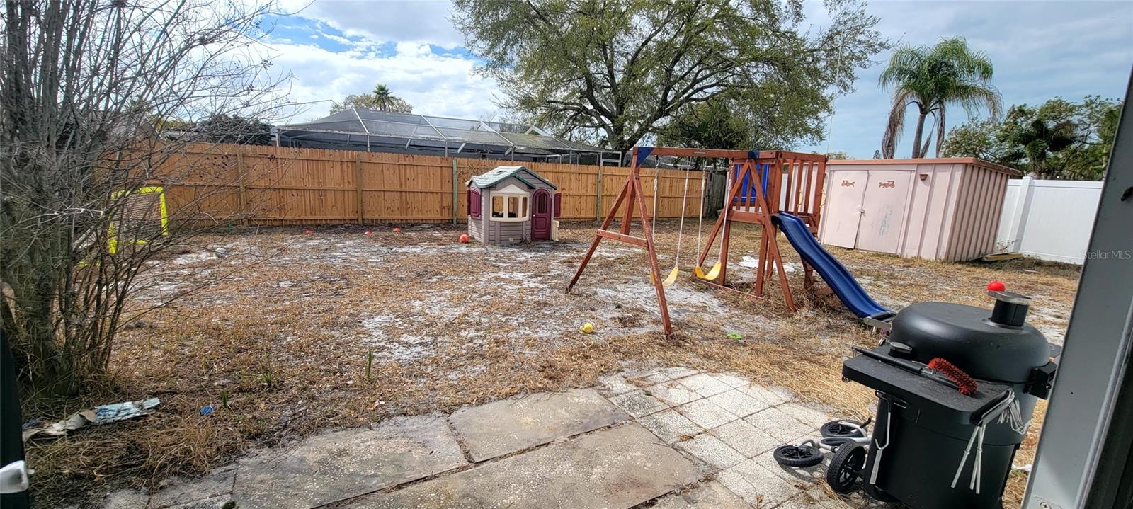 good size backyard