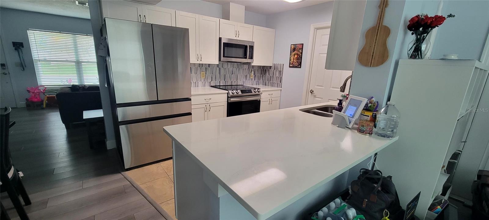 Kitchen view from office/family room