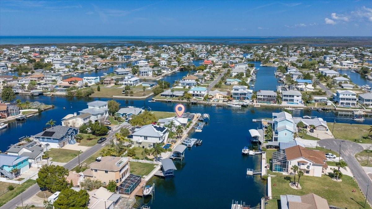 Drone View Of Canal