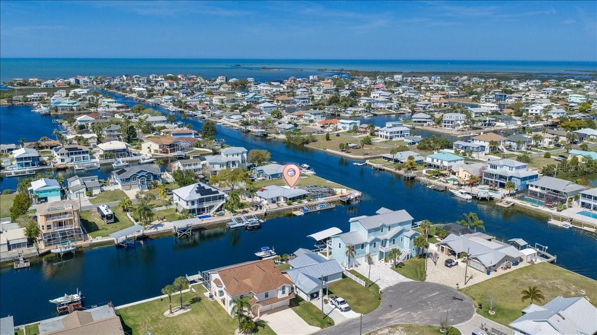 Drone View Of Canal