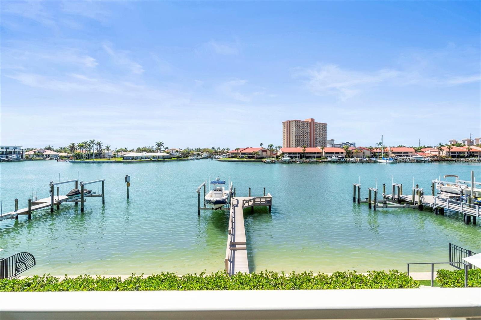 Stunning open-water views from the second floor covered lanai.