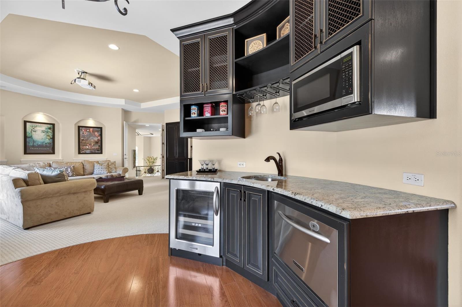 Custom made counter & cabinet