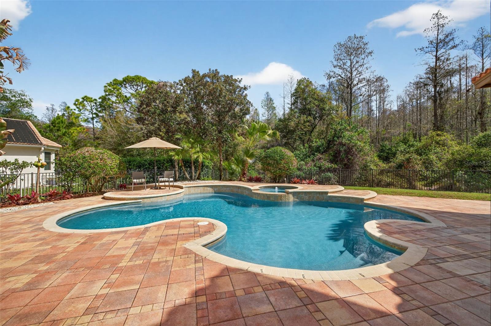 Custom solar heated pool