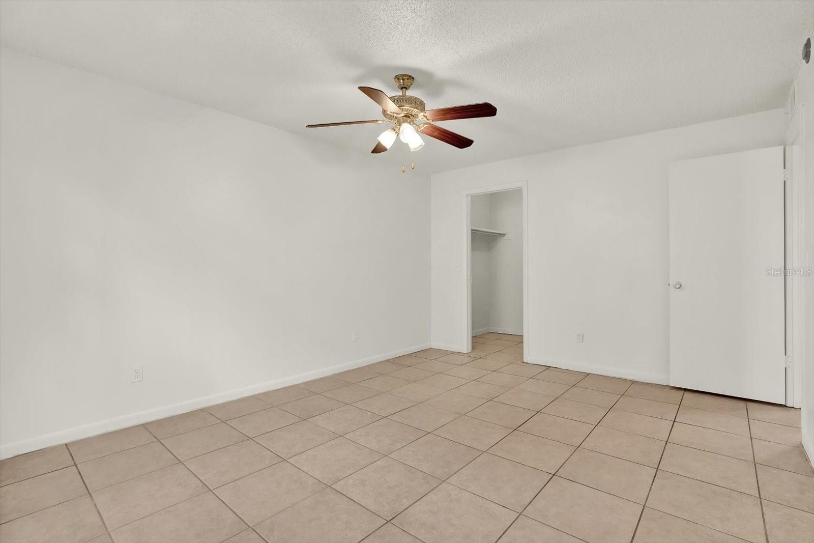 Master Bedroom with walk in Closet