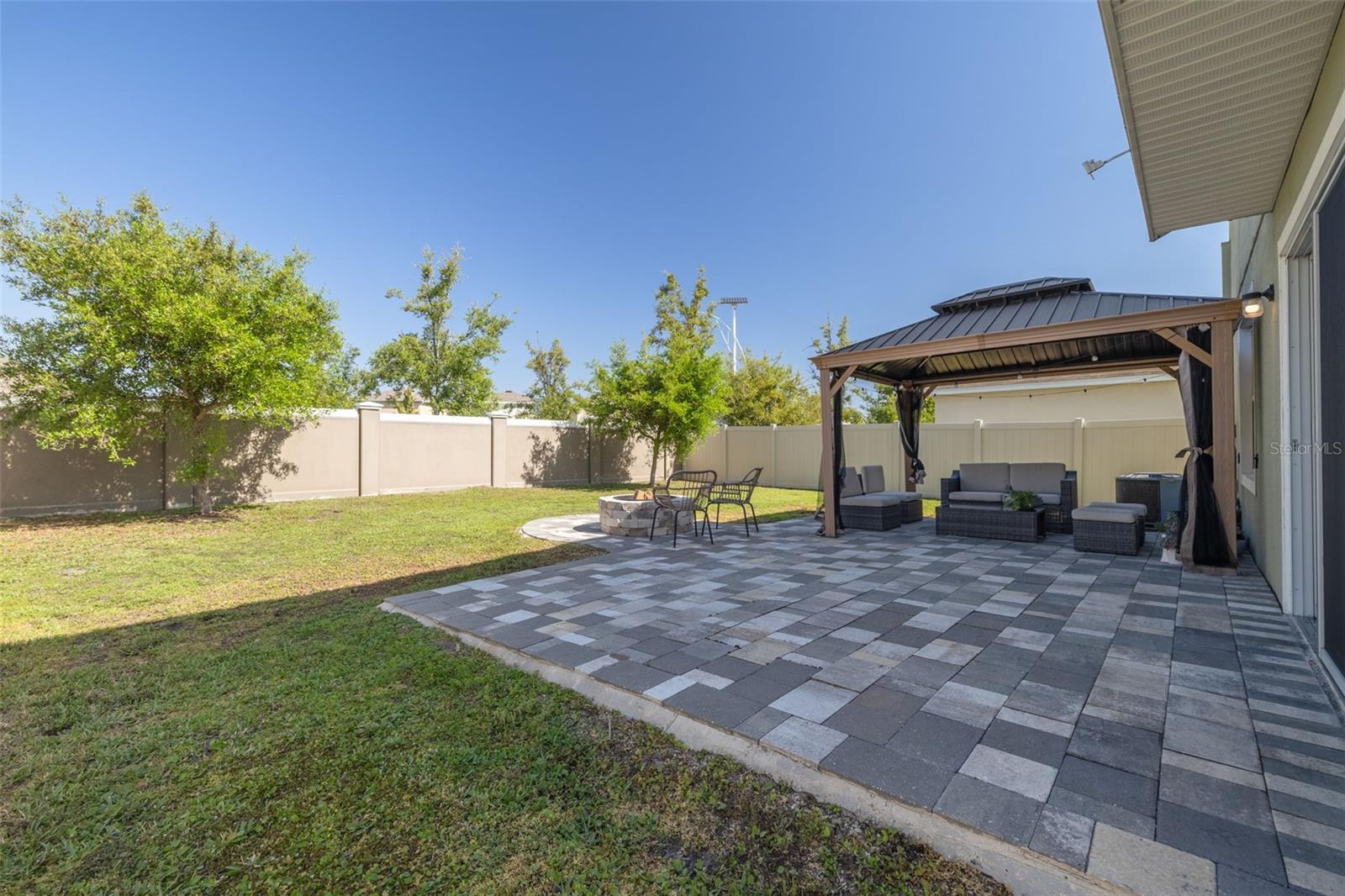 Paver Patio with Pergola
