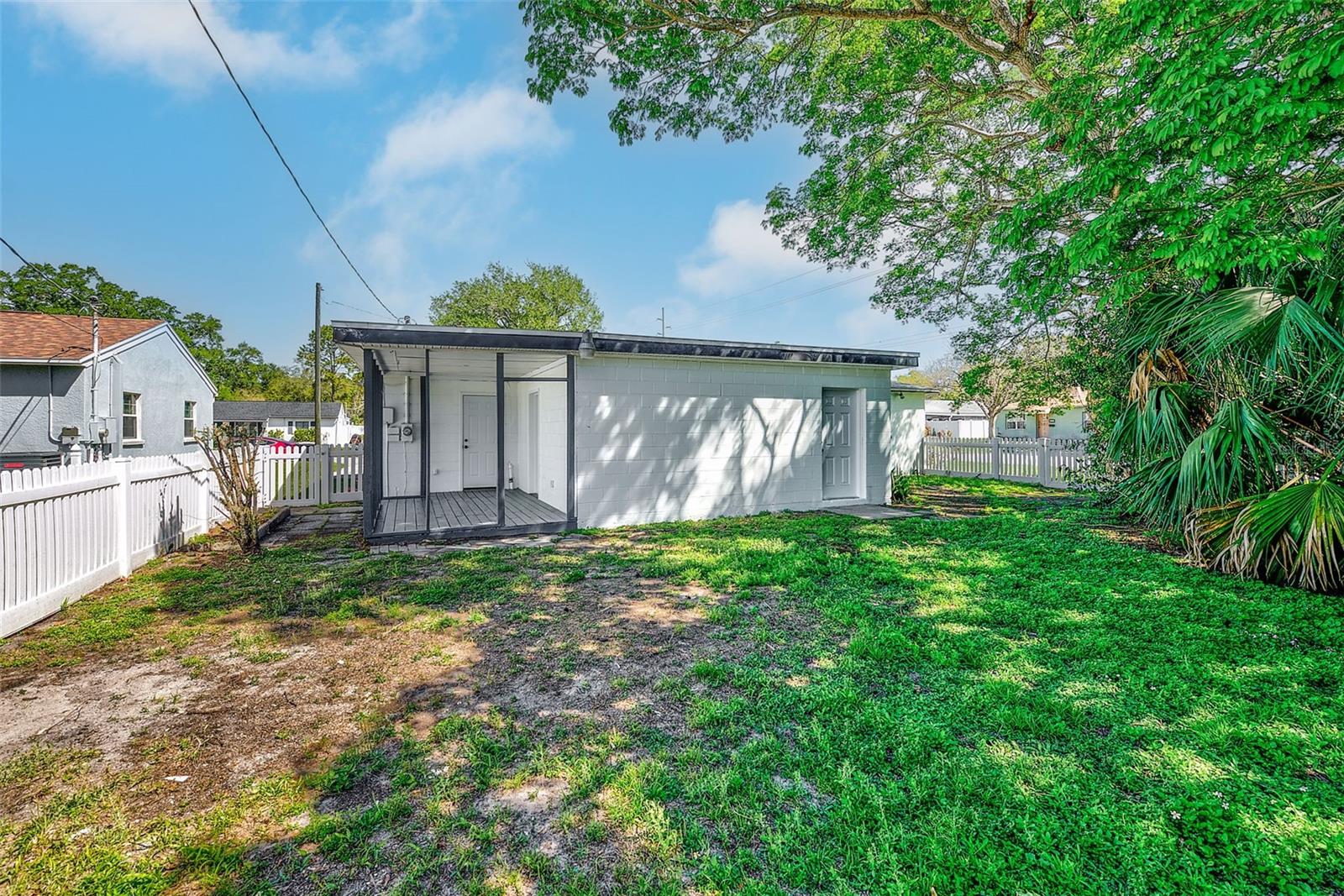 Back Yard with porch