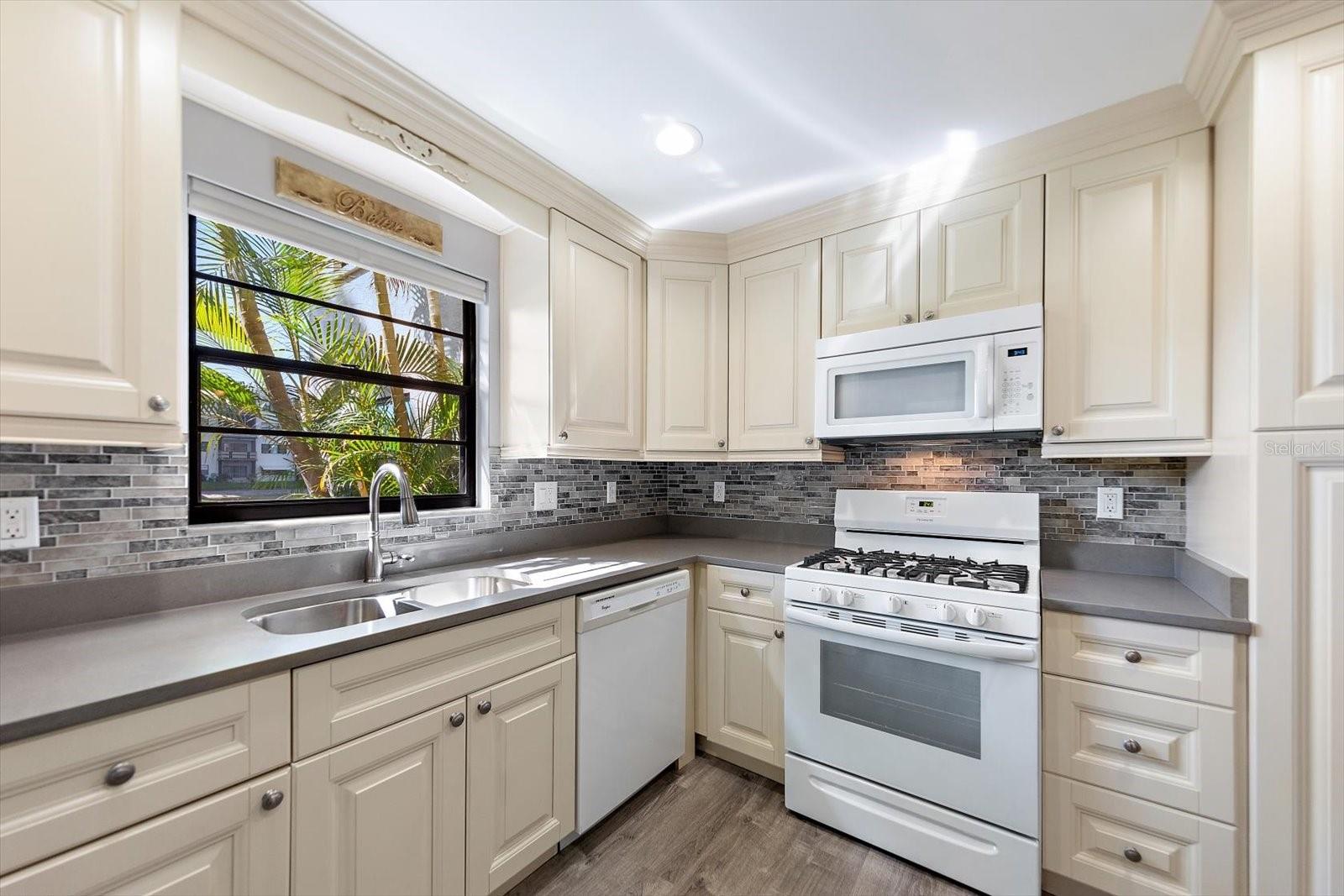 Loads of counter space and gas range