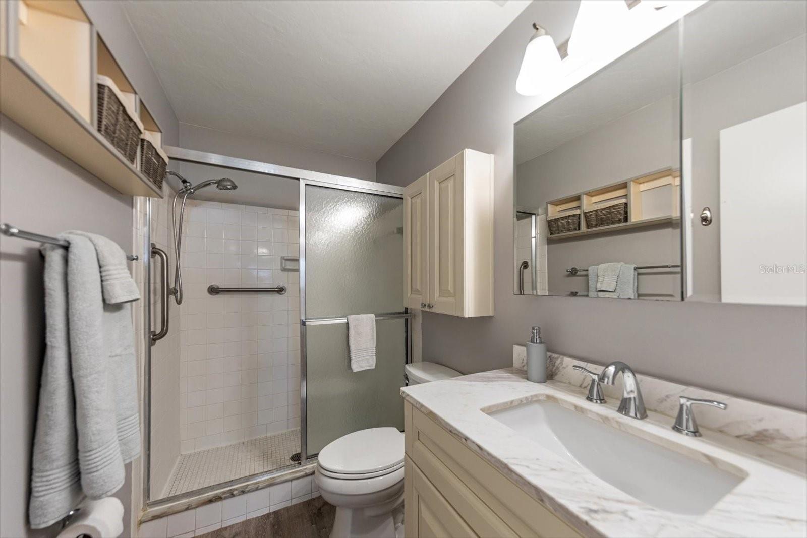 Primary Bathroom with updated vanity