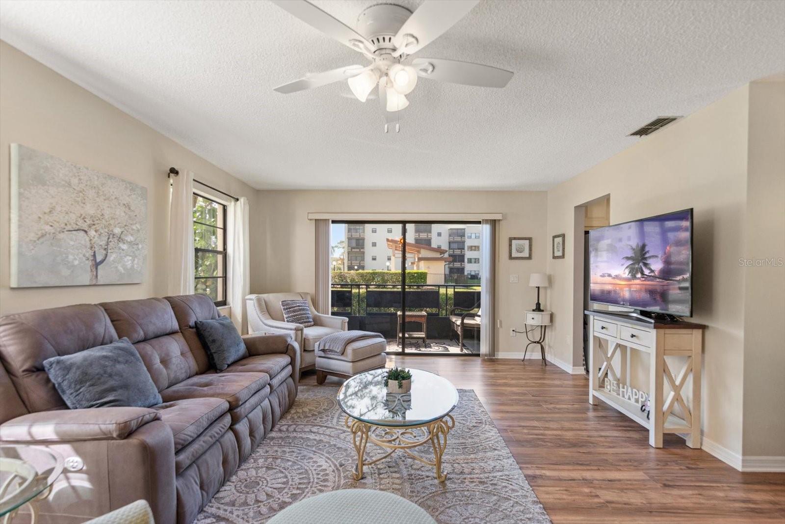 Living room light and bright