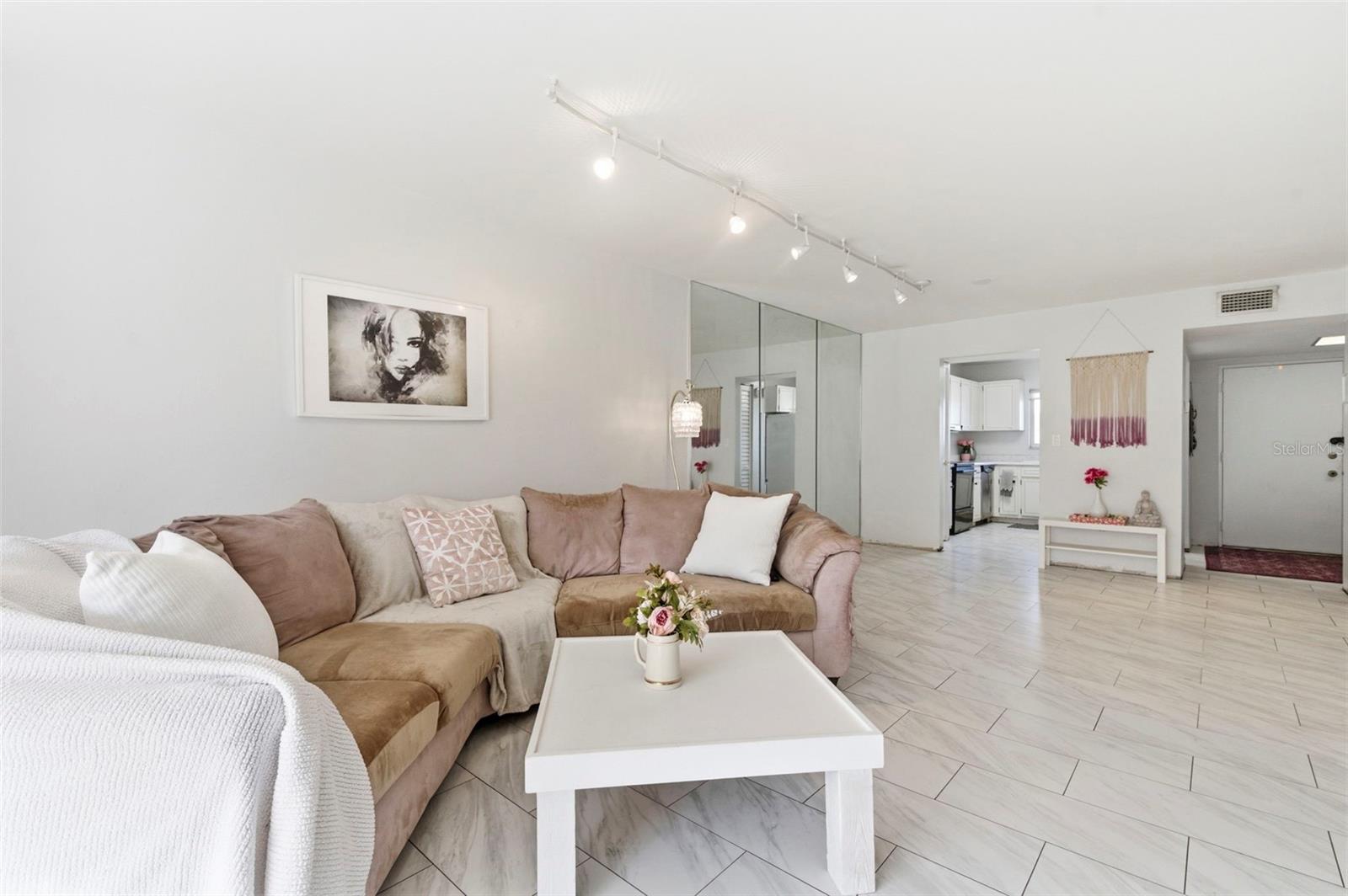 Open Living and Dining Combo