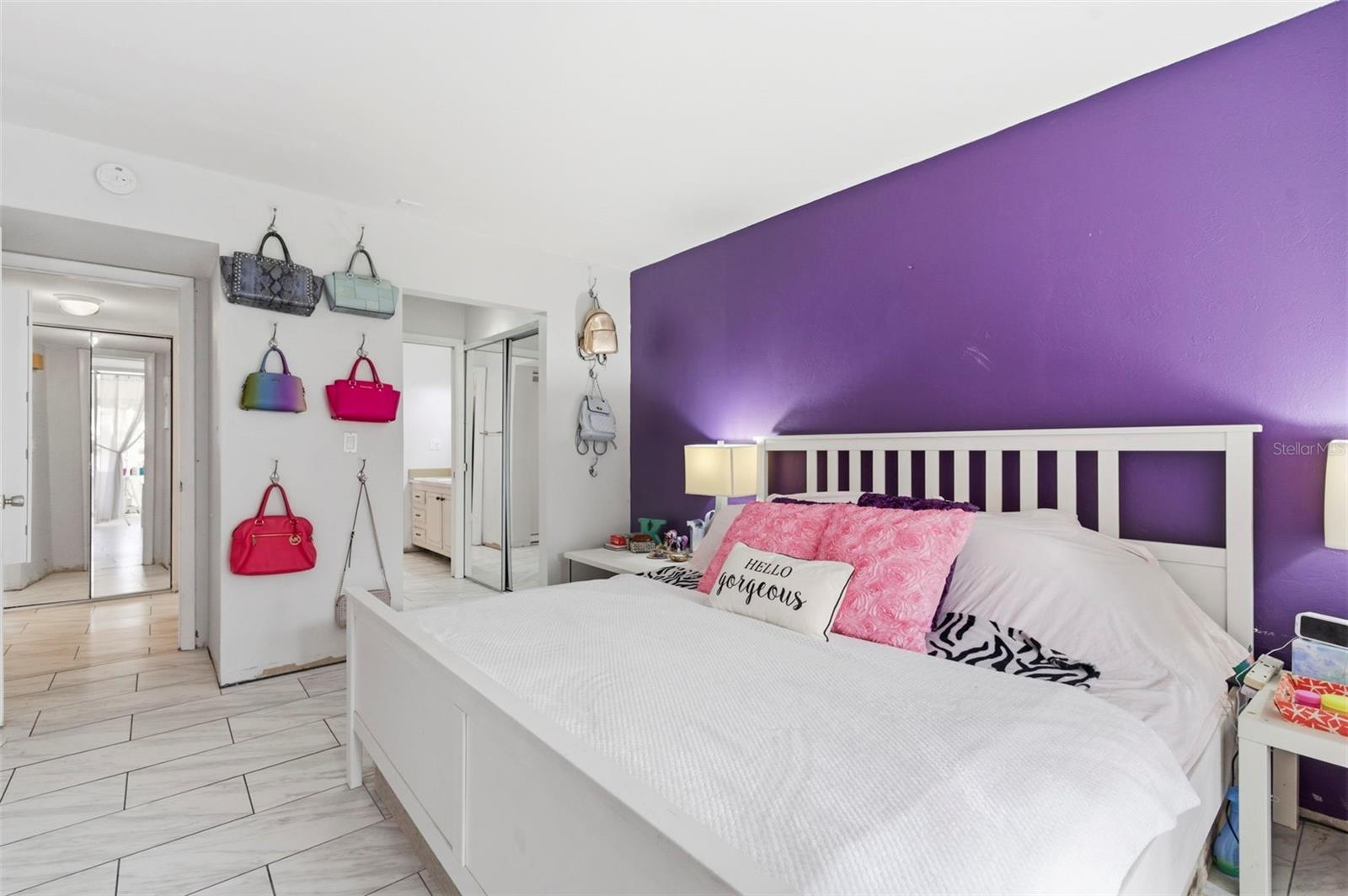 Bedroom with ensuite bathroom