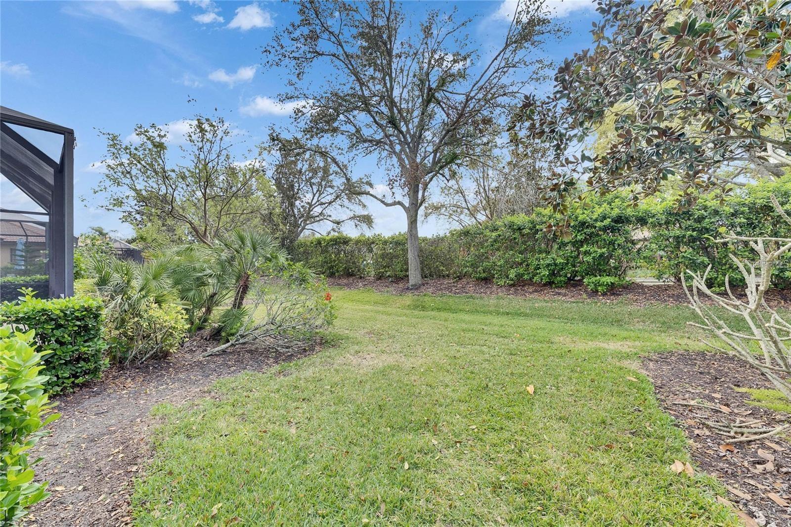 Rear of property