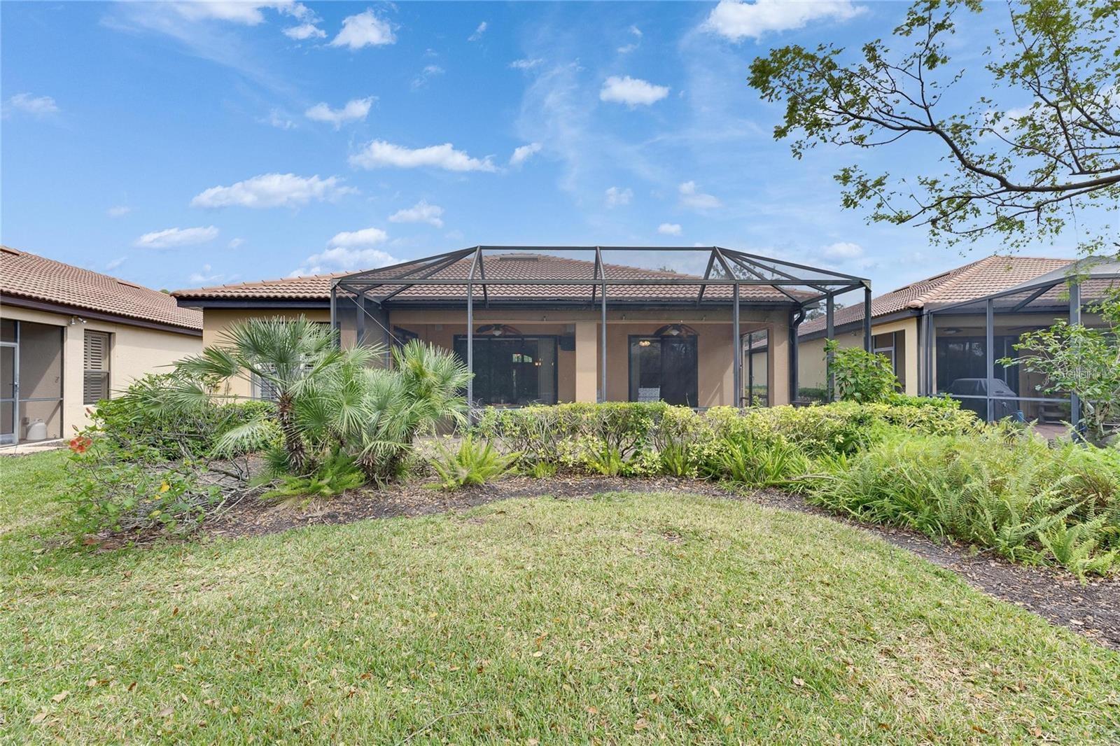 Rear of property