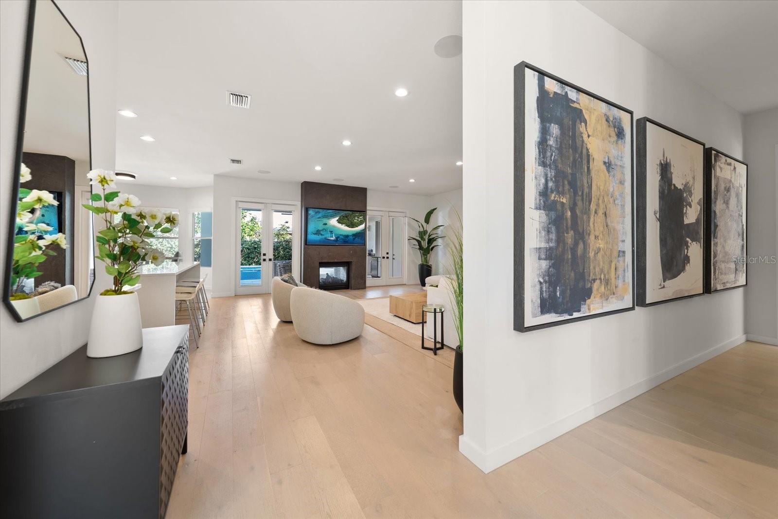 view from the front door