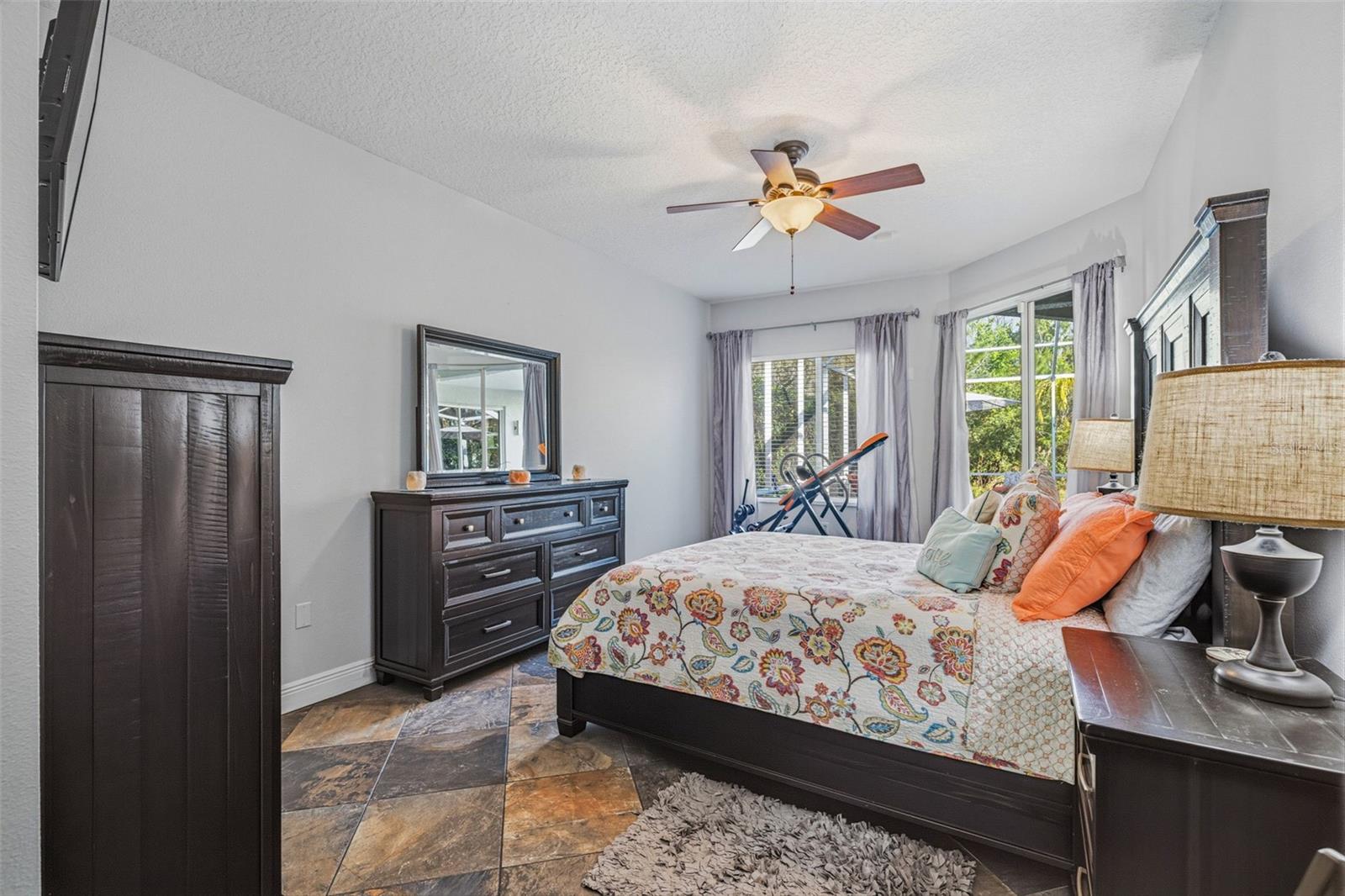 Primary Bedroom / Sliders to Lanai