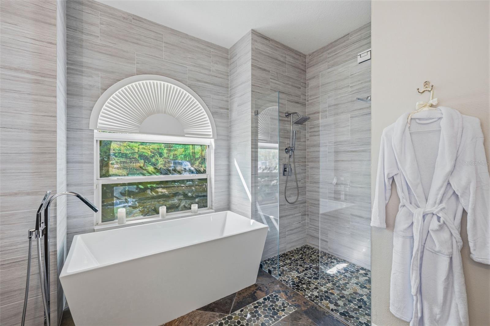 Primary Garden Tub & Separate Shower