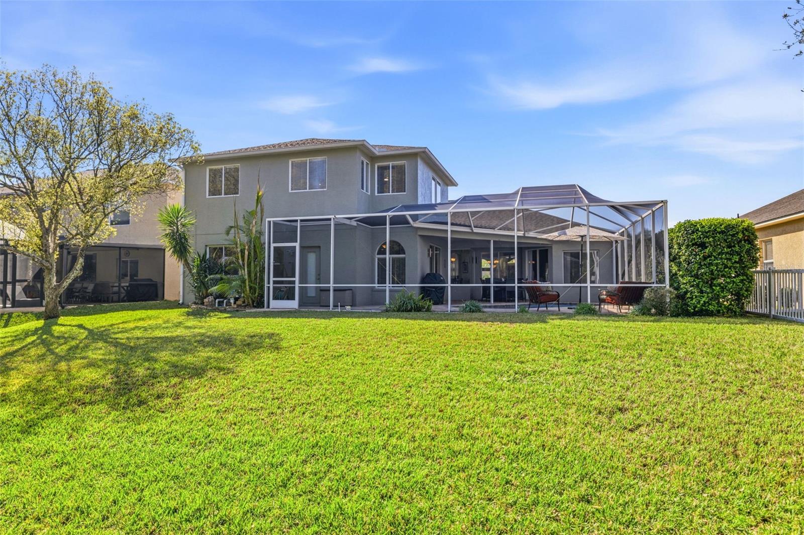View of Back yard / home