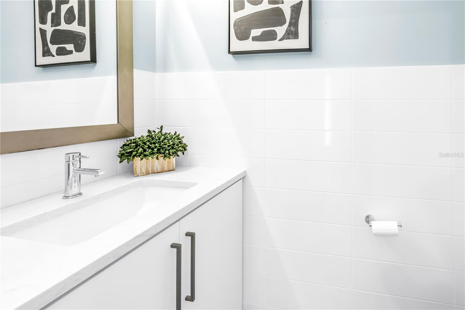 First Floor Powder Room Vanity