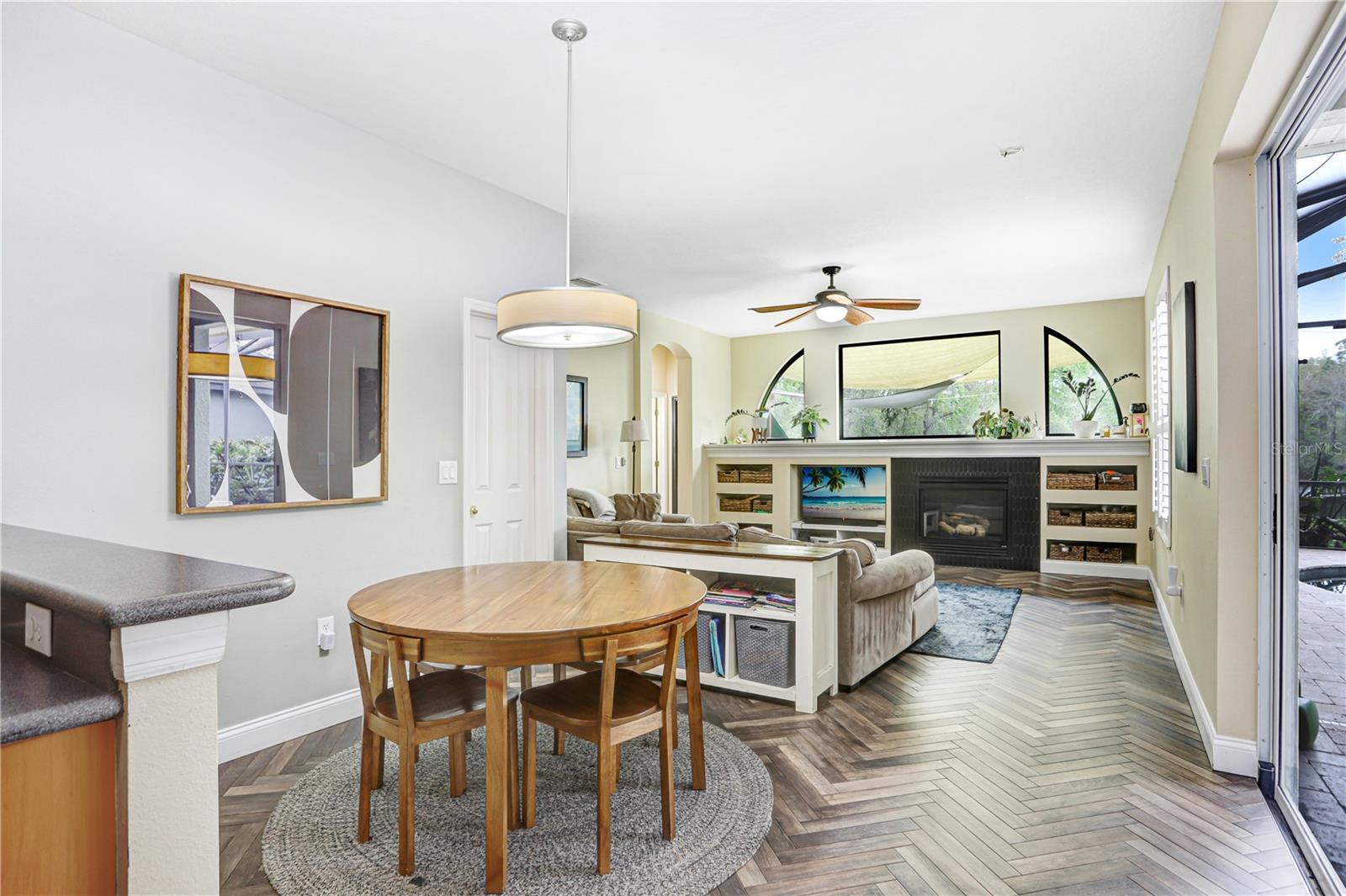 Breakfast nook just off the kitchen with pantry #2