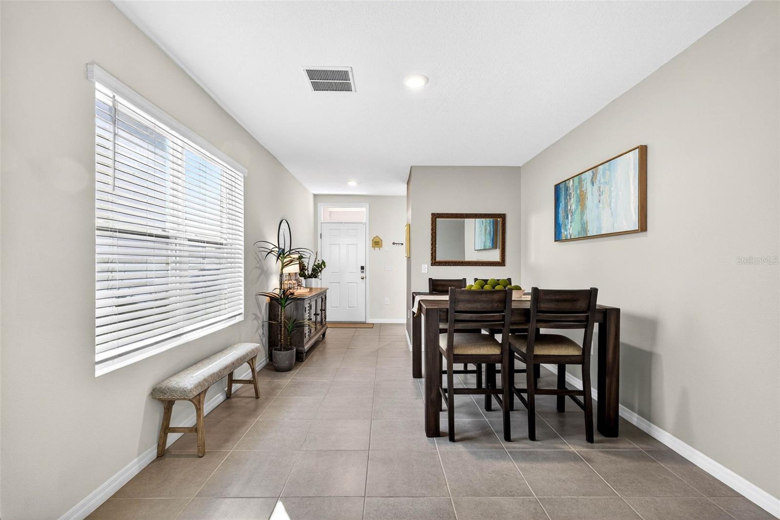 Long but wide and spacious front of the house.