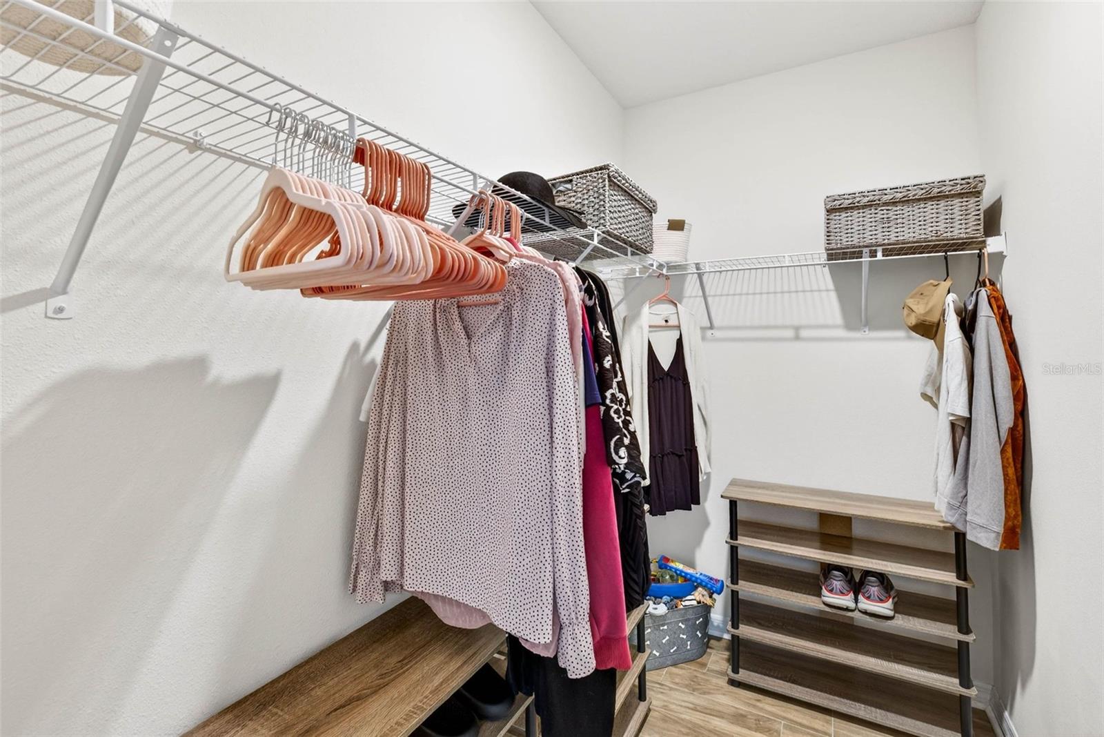Walk in closet to the primary